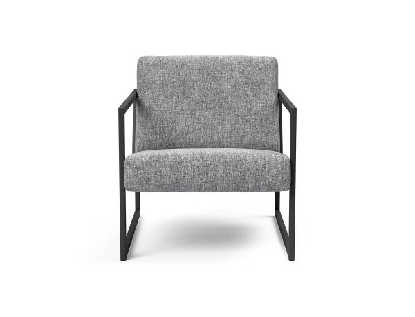 Sessel Vikko mit Armlehne Stoff Twist: Granite