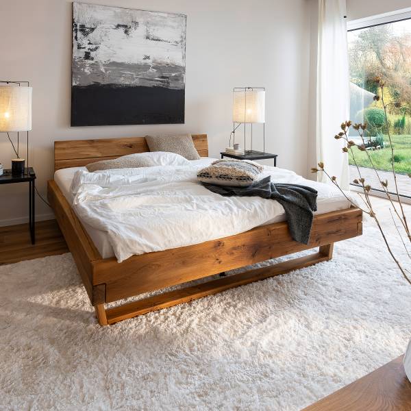 Houten bed Harmac wild eikenhout - 140 x 200 cm