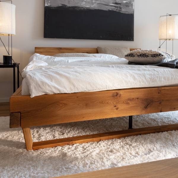 Houten bed Harmac wild eikenhout - 140 x 200 cm