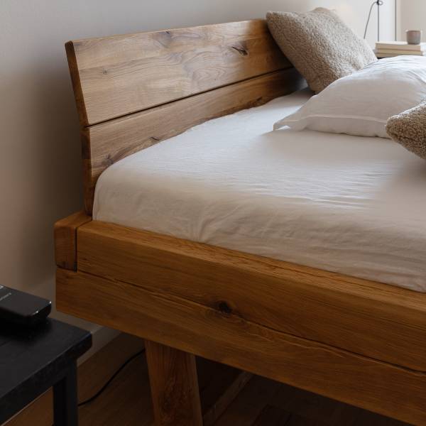 Houten bed Harmac wild eikenhout - 140 x 200 cm