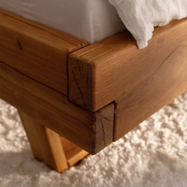 Houten bed Harmac wild eikenhout - 140 x 200 cm
