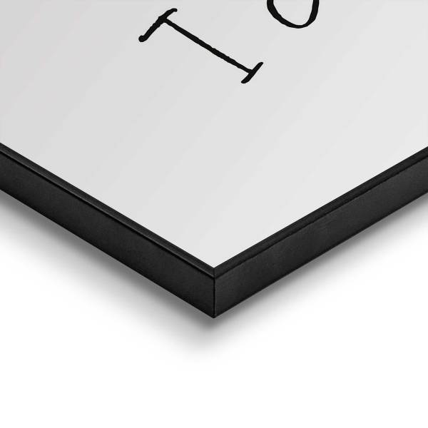 Stampa Cooking Kisses MDF - Nero / bianco
