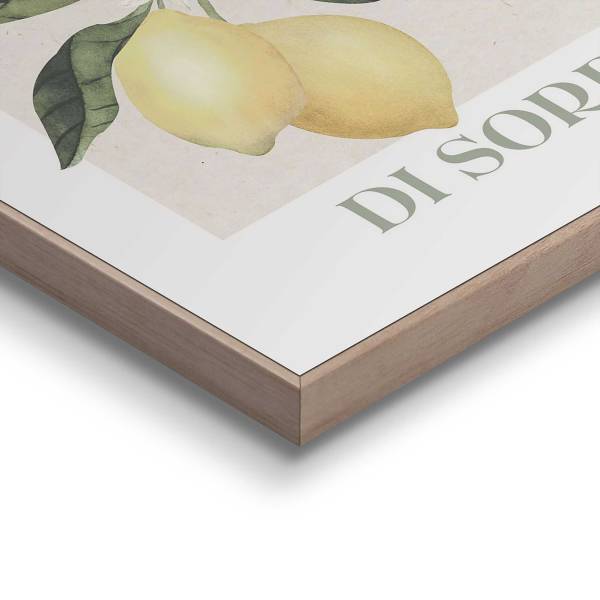 Kunstdruck Limoni MDF - Grün / Gelb
