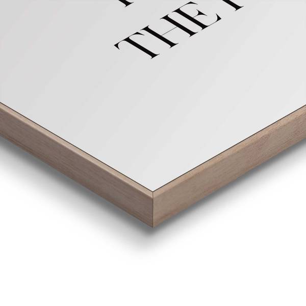 Kunstdruck Mindset MDF - Schwarz / Weiß
