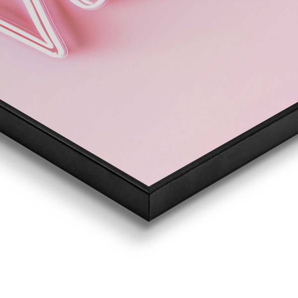 Impression Good Vibes MDF - rose / blanc
