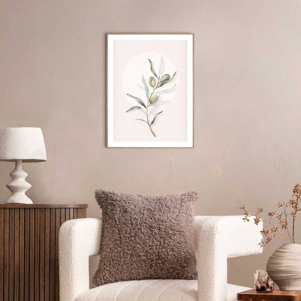 Impression Circle Olives MDF - vert / beige