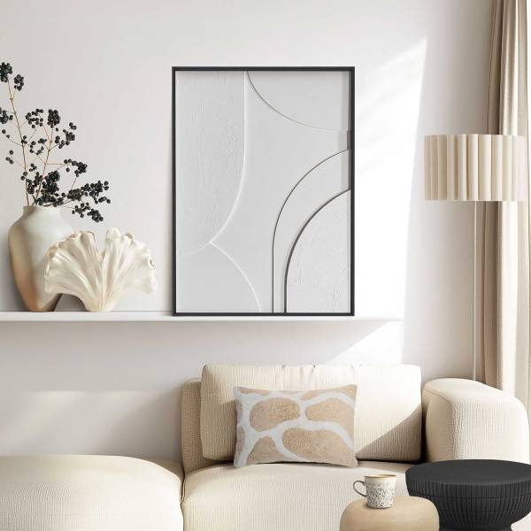 Quadro di legno Terrace MDF - Bianco