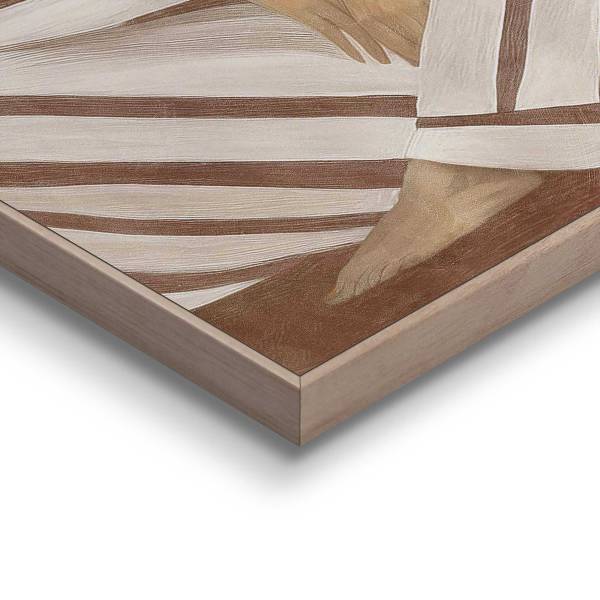 Kunstdruck Zen Lady MDF - Braun