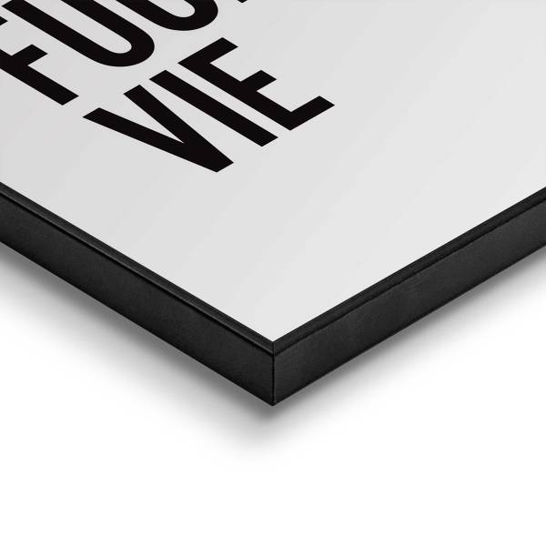 Impression La vie MDF - noir / blanc