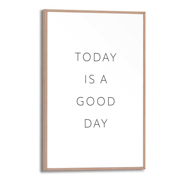 Kunstdruck Today MDF - Schwarz / Weiß