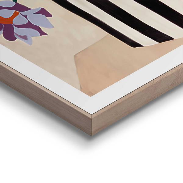 Kunstdruck Funky Flowers MDF - Multicolor