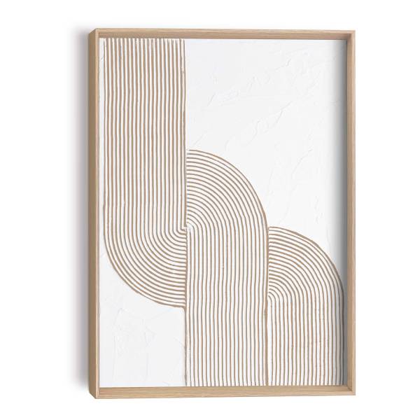 Holzbild Schleife MDF - Beige