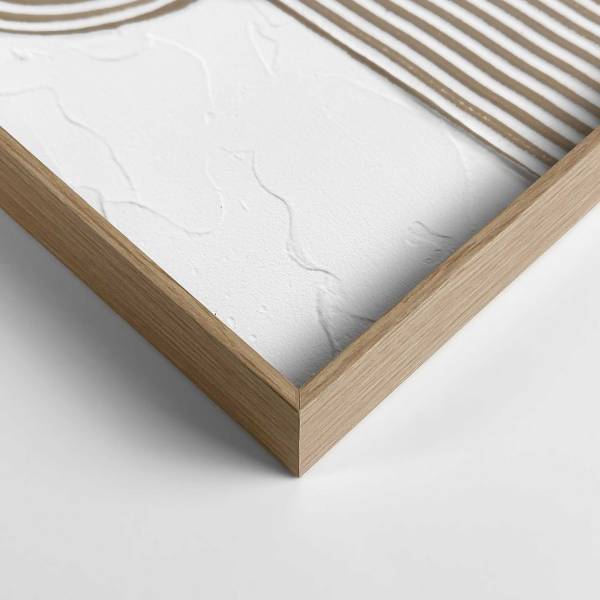 Holzbild Schleife MDF - Beige