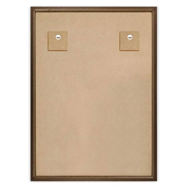 Holzbild Blätter MDF - Weiß / Braun