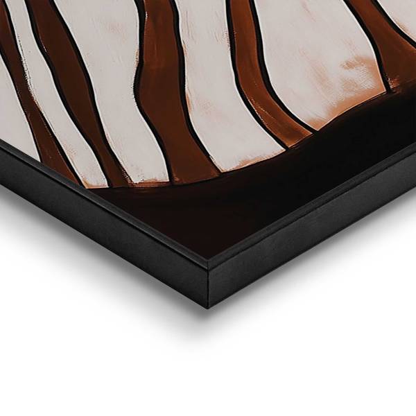 Kunstdruck Tanzende Dame MDF - Weiß / Braun