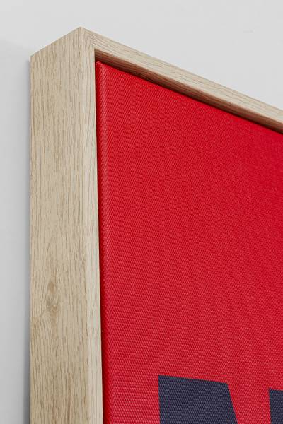 Leihnwandbild Need Money MDF / Papier - Rot