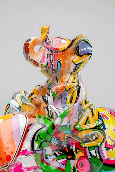 Dekofigur Elefant Dumbo Polyresin - Multicolor