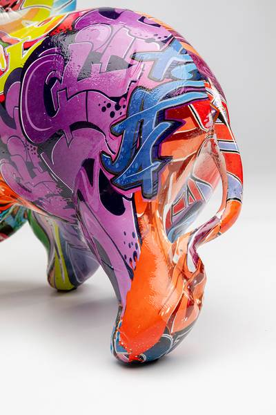 Dekofigur Elefant Dumbo Polyresin - Multicolor