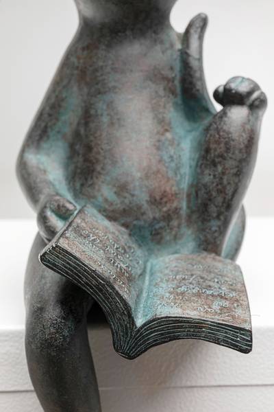 Dekofigur Cat Life Polyresin - Grau