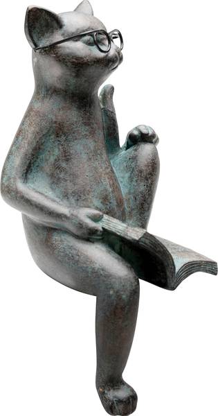 Dekofigur Cat Life Polyresin - Grau