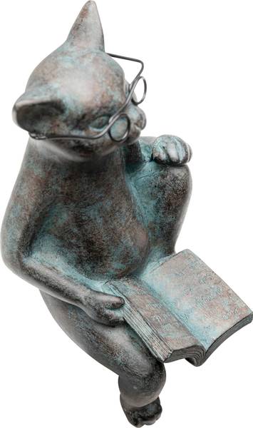 Dekofigur Cat Life Polyresin - Grau