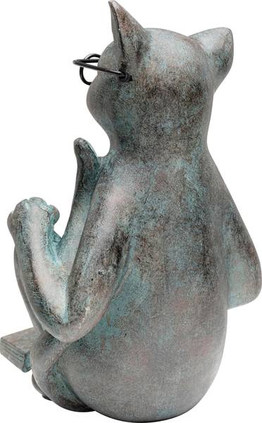 Dekofigur Cat Life Polyresin - Grau