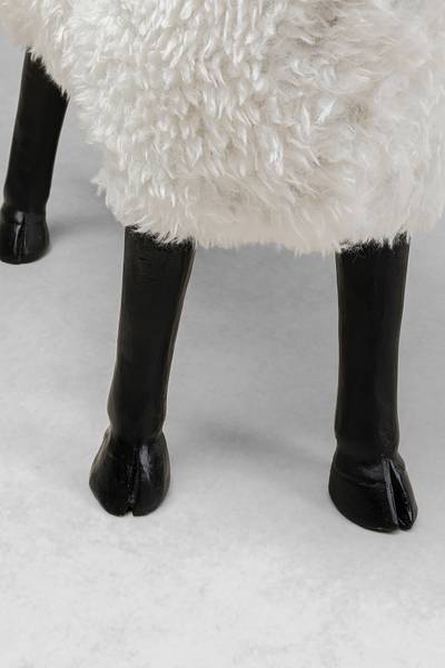 Dekofigur Bathilde Weiß Polyresin / Polyester - Schwarz / Weiß