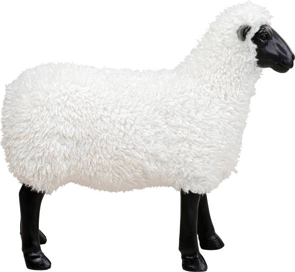Dekofigur Bathilde Weiß Polyresin / Polyester - Schwarz / Weiß