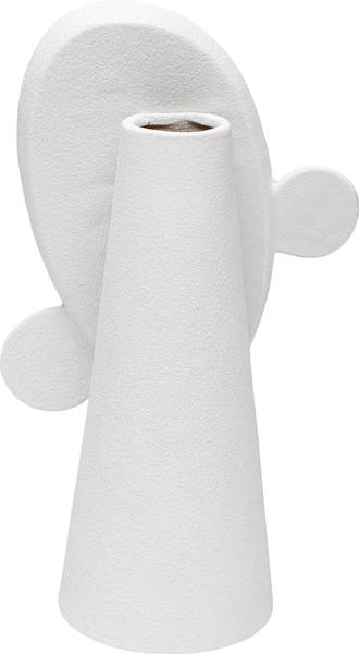 Vase Curly Head Porzellan - Weiß