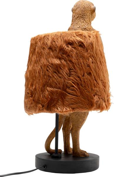 Tischleuchte Animal Meerkat Stahl / Polyresin - Braun