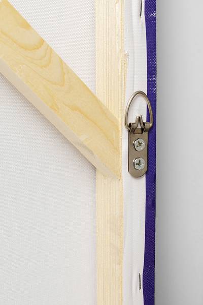 Leinwandbild Tendency Typ C MDF / Baumwollstoff - Rot / Blau