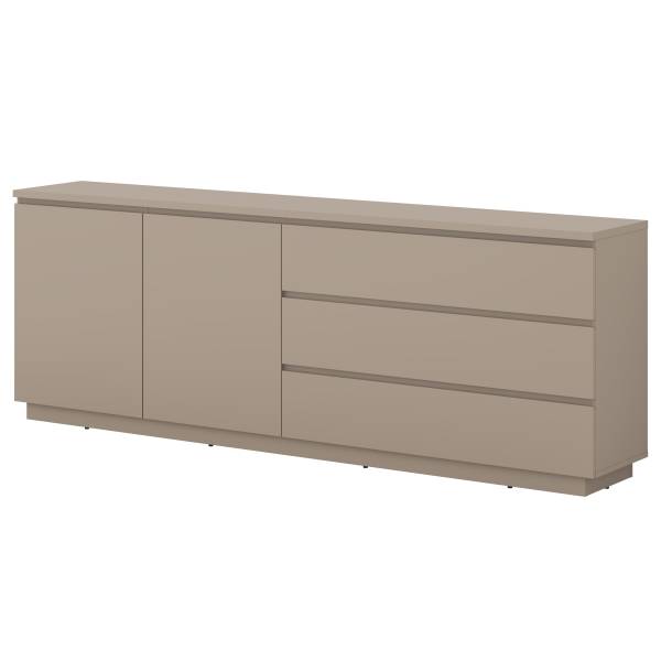 Dressoir YARA 4 lades zandgrijs