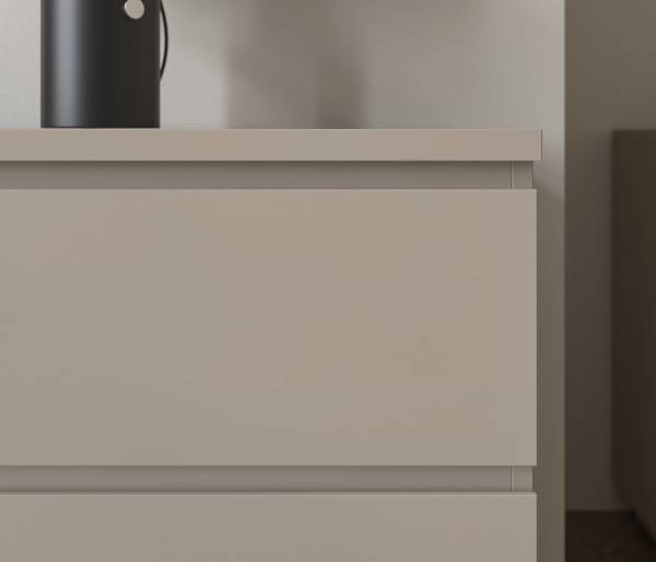 Dressoir YARA 4 lades zandgrijs