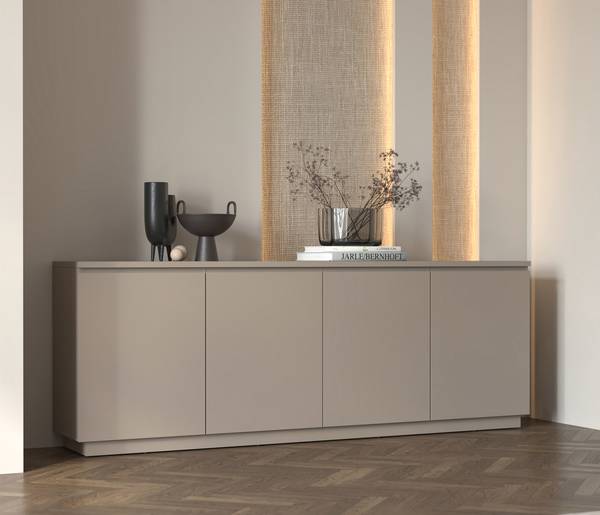 Enfilade YARA avec 4 portes Gris sable