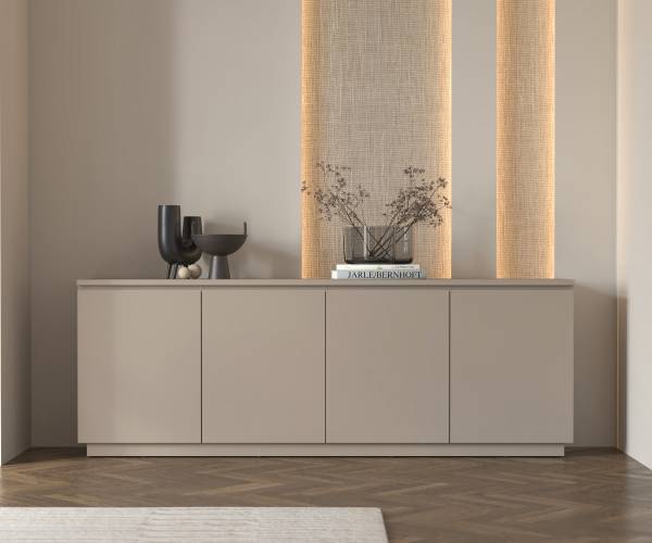 Enfilade YARA avec 4 portes Gris sable