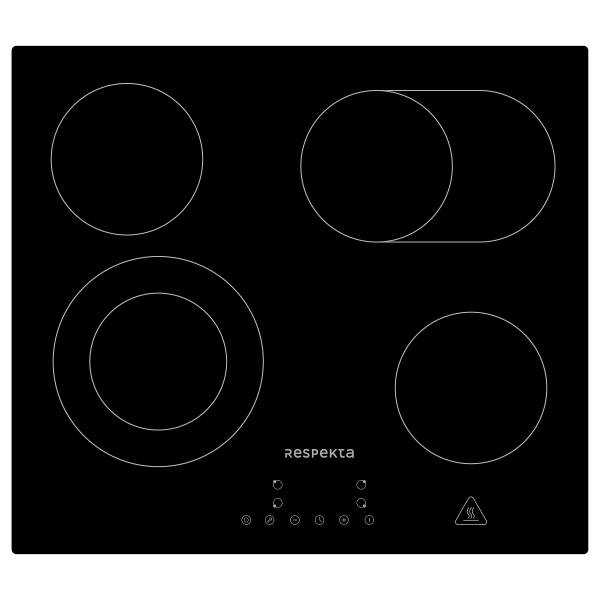 Oven- en kookplaatset autark Respekta C zwart