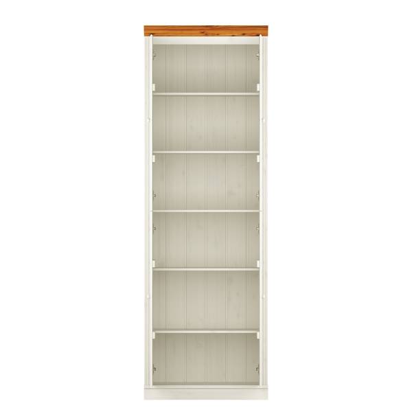 Massiver Schrank LILLEHAMMER Kiefer Weiß / Kiefer Honig