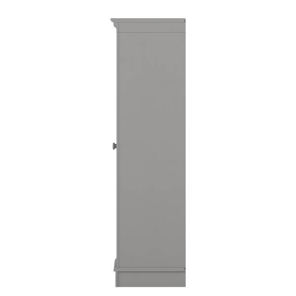 Houten kast LILLEHAMMER met glasdeur grijs grenenhout