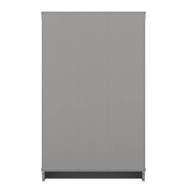 Houten kast LILLEHAMMER met glasdeur grijs grenenhout