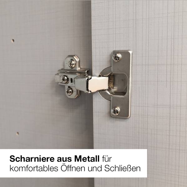 Linnenkast Easy Plus wit - Breedte: 81 cm - zwart