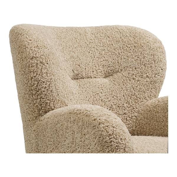 Loungesessel Dusta Teddystoff