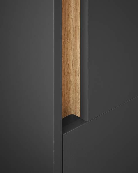 Badset Chinelas 3-teilig Midischrank Anthrazit