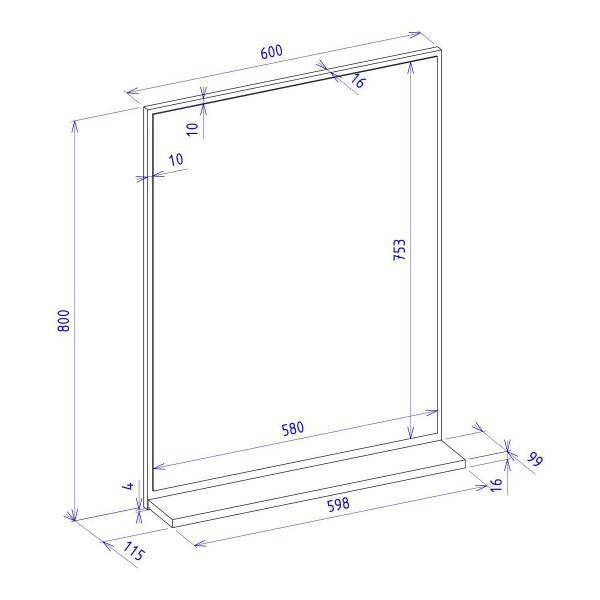 Badset Chinelas 3-teilig Midischrank Anthrazit