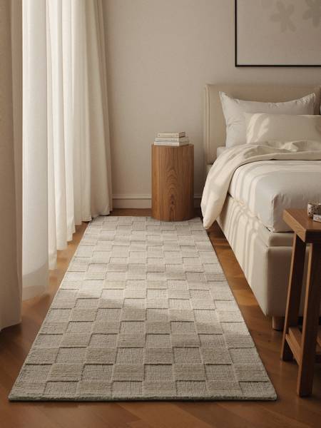 Tapis de couloir Scala Laine - Crème