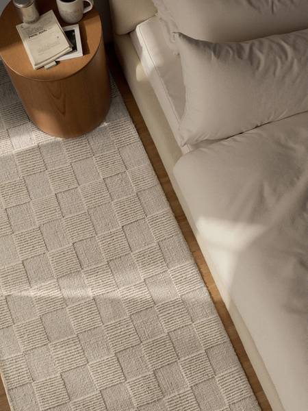 Tapis de couloir Scala Laine - Crème