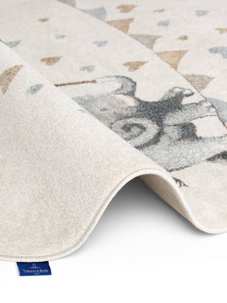 Kinderteppich Elephant Rainy Polypropylen - Creme