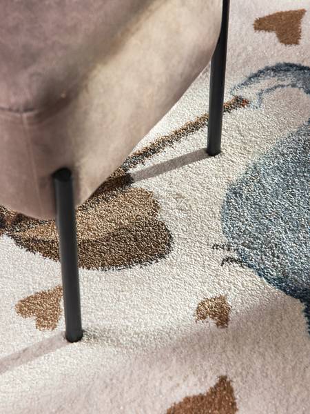 Kinderteppich Elephant Rainy Polypropylen - Creme