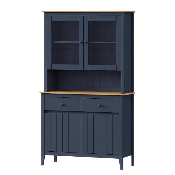 Massives Buffet ANDRAY Dunkelblau - Breite: 110 cm