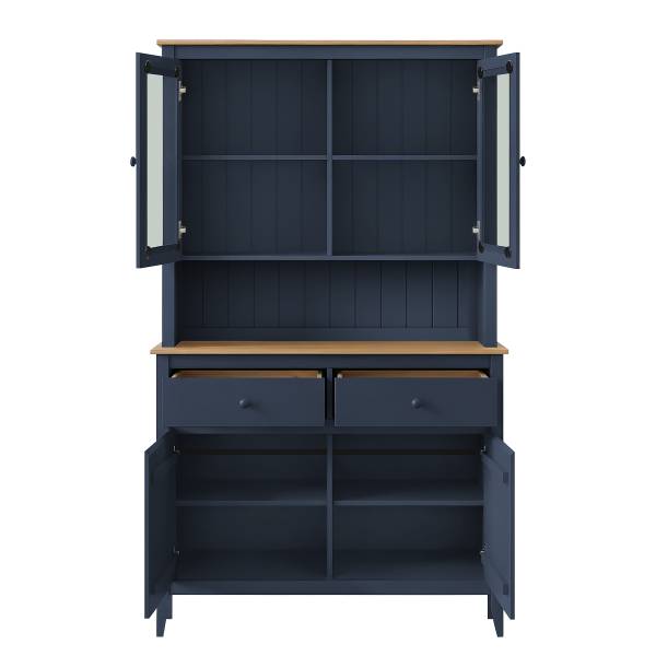 Massives Buffet ANDRAY Dunkelblau - Breite: 110 cm