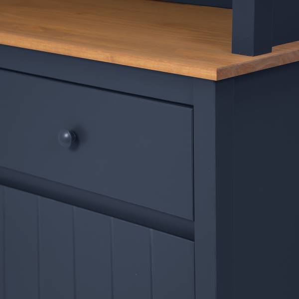 Massives Buffet ANDRAY Dunkelblau - Breite: 110 cm